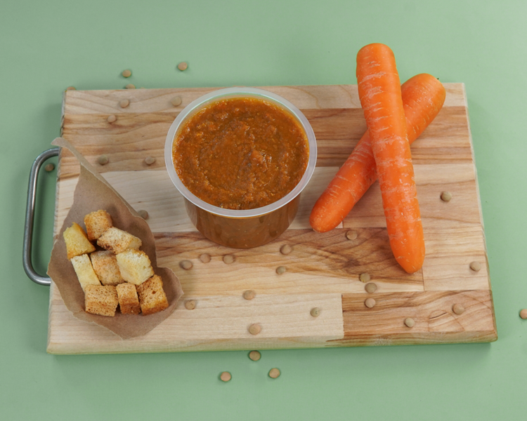 Крем-суп морковно-чечевичный